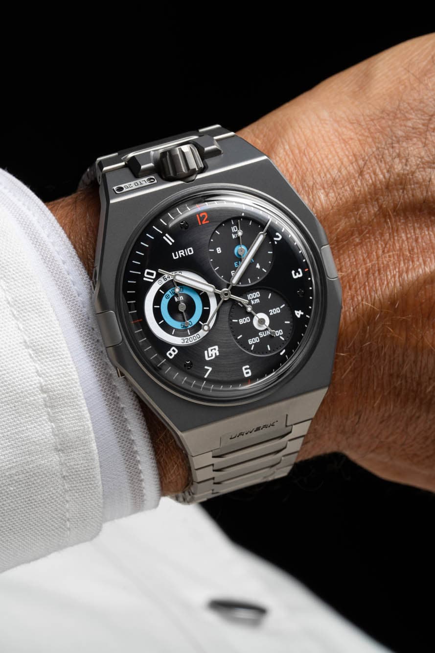 Montre Urwerk – modèle Urwerk UR-10 SpaceMeter, photo extraite de l’article Urwerk dévoile la révolutionnaire UR-10 SpaceMeter.