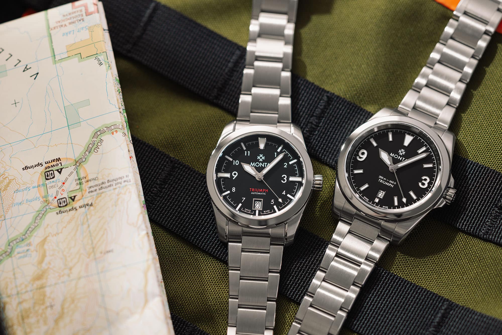 Montre Autres – modèle Monta Triumph V2, photo extraite de l’article À l'essai : la Monta Triumph V2.