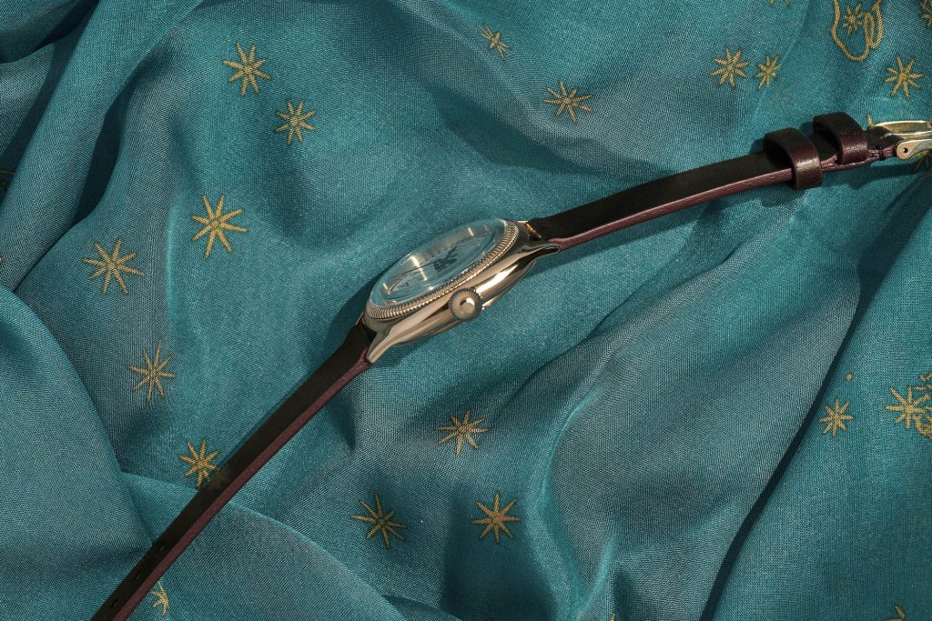 Montre Lorier – modèle montre Lorier Roosevelt, photo extraite de l’article Lorier et Grand Central Watch Présentent le Roosevelt en Bronze.