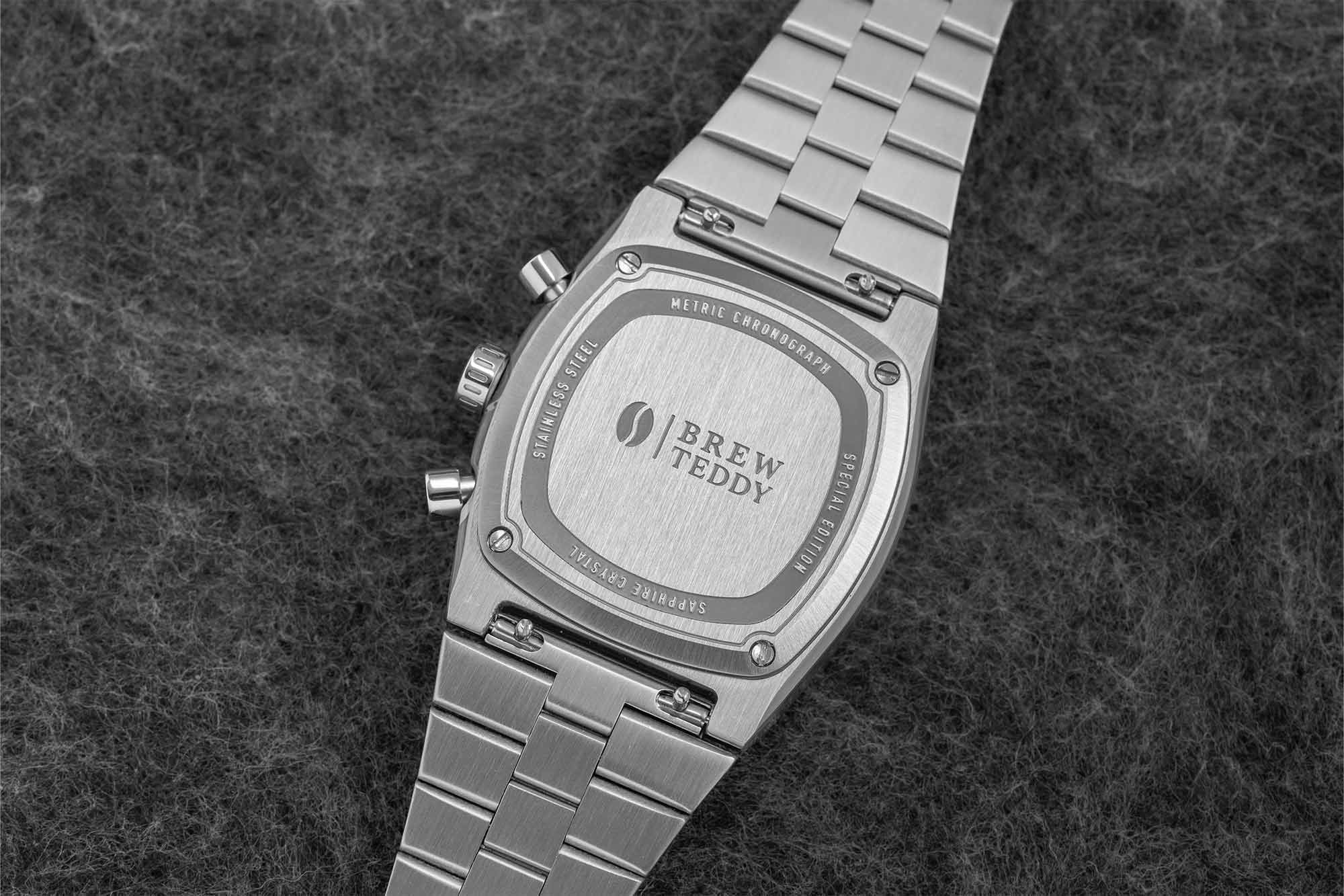 Montre Brew – modèle Teddy Baldassarre Brew collaboration, photo extraite de l’article Teddy Baldassarre et Brew : une collaboration horlogère unique.