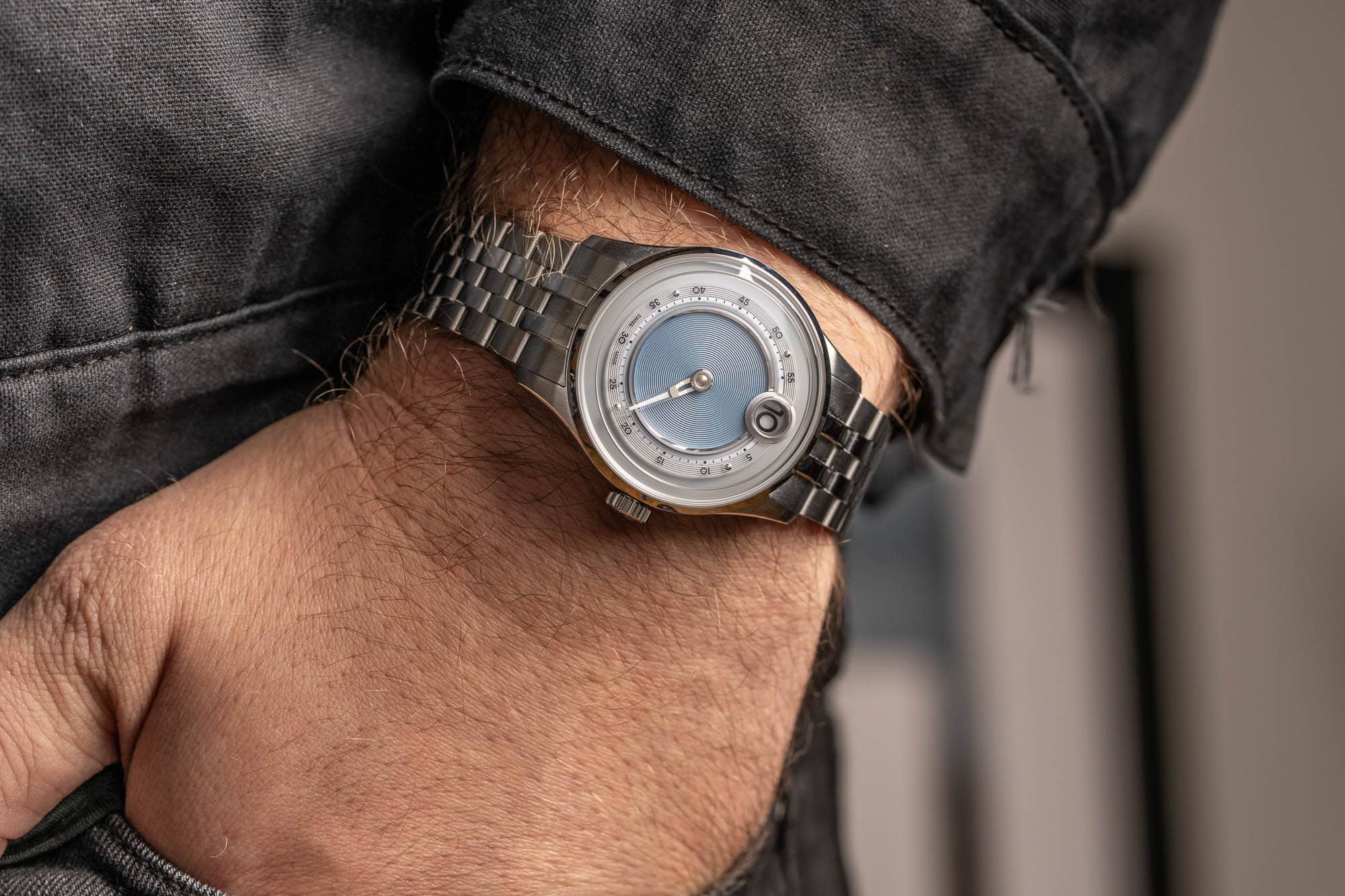 Aiguille des minutes en saphir de la C1 Jump Hour Mk V