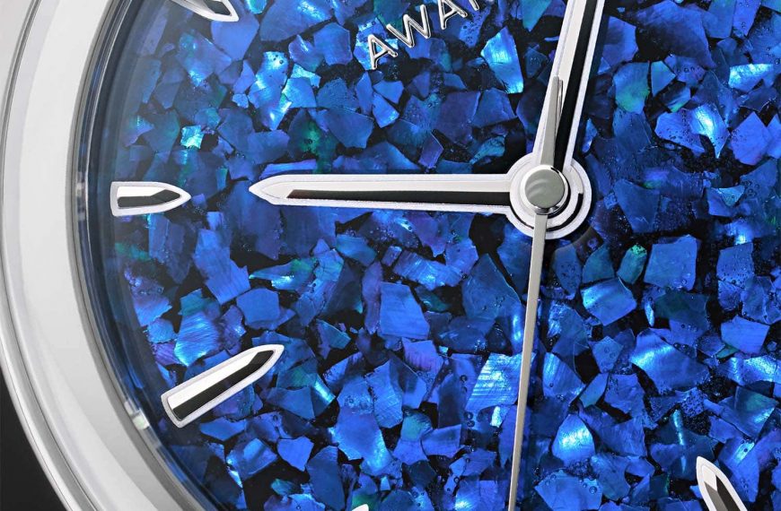 Montre Awake – modèle collection Son Mai Awake, photo extraite de l’article La collection Son Mai par Awake : Nouveaux cadrans en nacre.