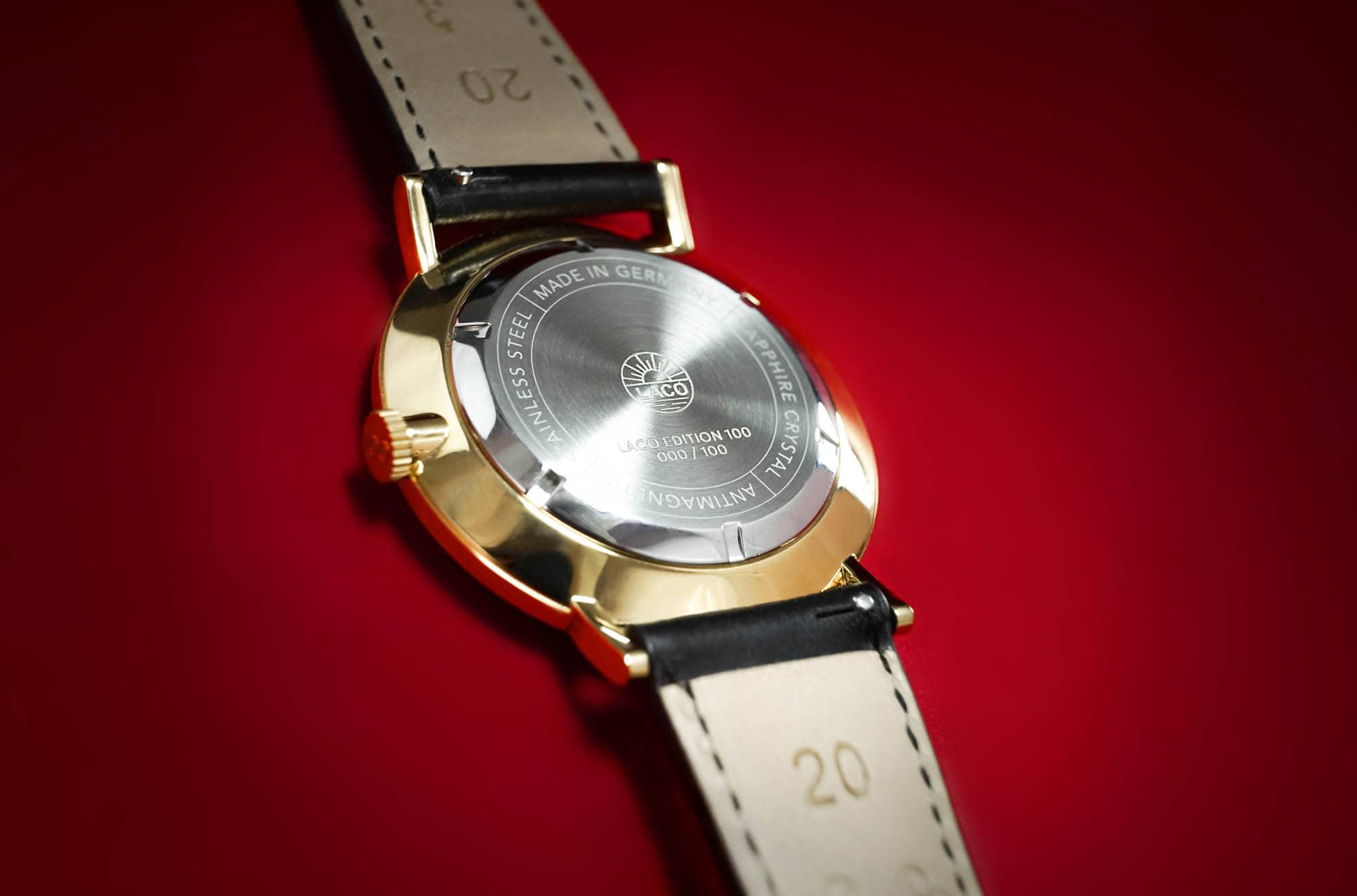 Montre Laco – modèle Laco Edition 100, photo extraite de l’article Laco Célèbre son 100ème Anniversaire.