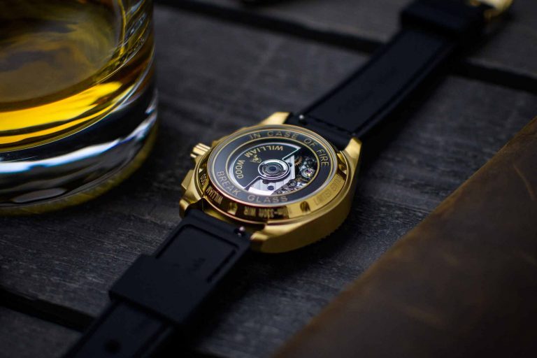 Montre William Wood – modèle William Wood Vintage Triumph, photo extraite de l’article Présentation de la William Wood Vintage Triumph.