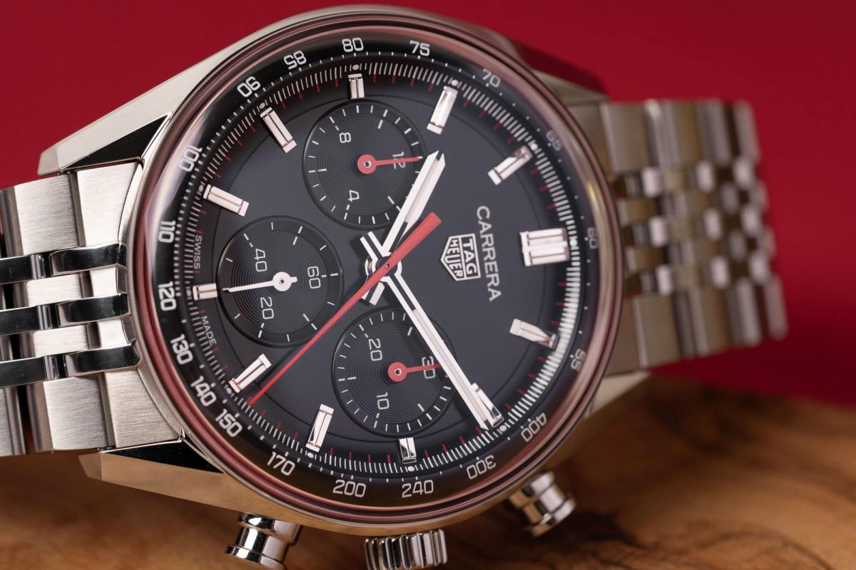 Montre TAG Heuer – modèle TAG Heuer Carrera Glassbox, photo extraite de l’article TAG Heuer élargit la Carrera Glassbox avec de nouveaux chronographes.